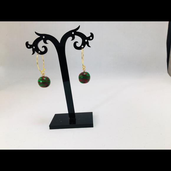 Unique Handmade Polymer Clay Bracelet & Earrings - Picture 5 of 10